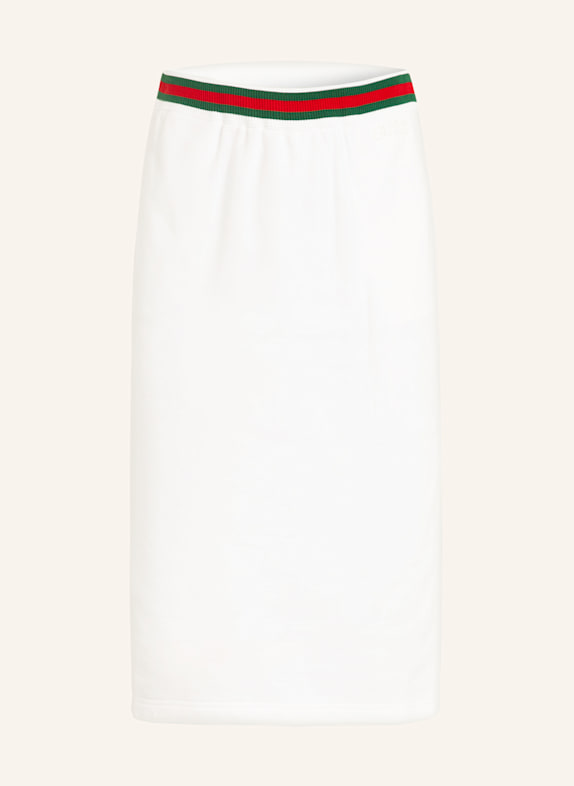 GUCCI Sweatrock WEISS/ DUNKELGRÜN/ ROT