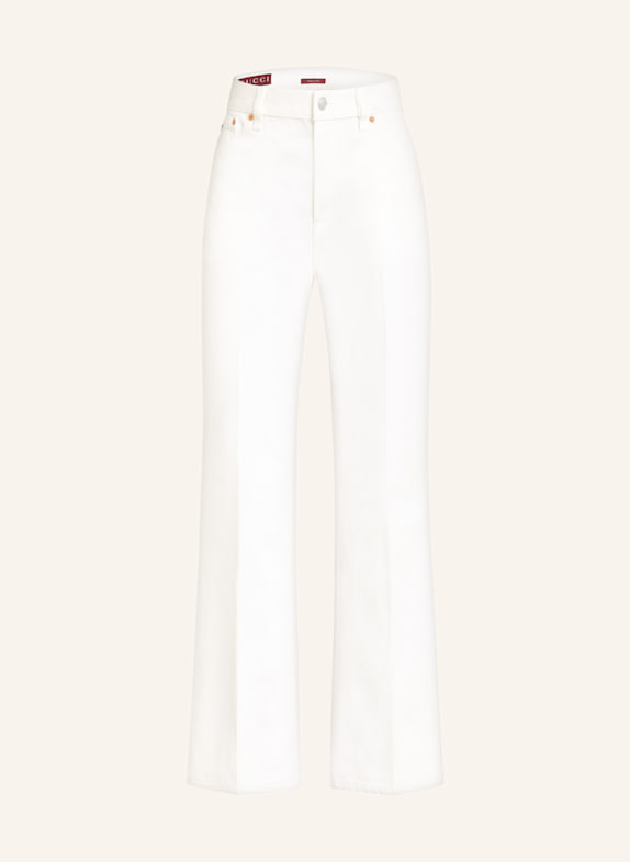 GUCCI Flared Jeans 9000 OPTICAL WHITE