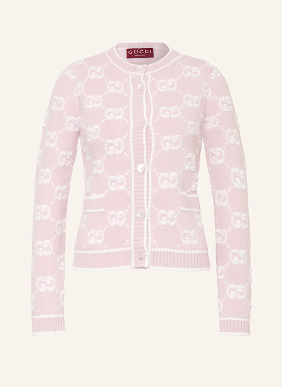 GUCCI Kastenjacke HELLROSA/ WEISS