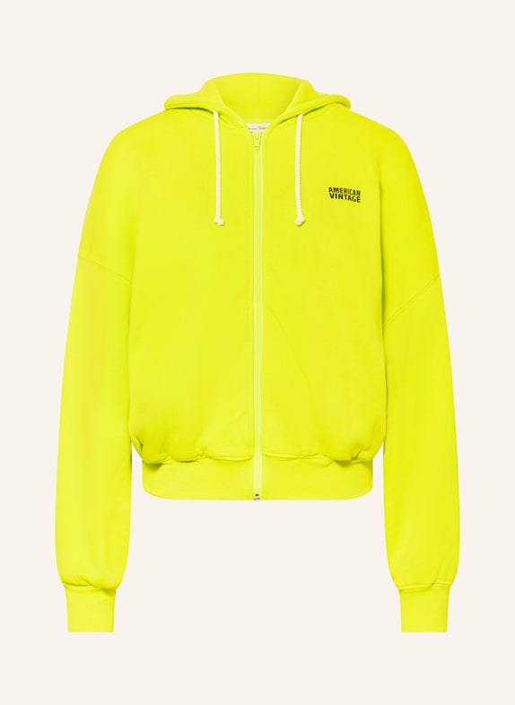 American Vintage Sweat jacket NEON GREEN