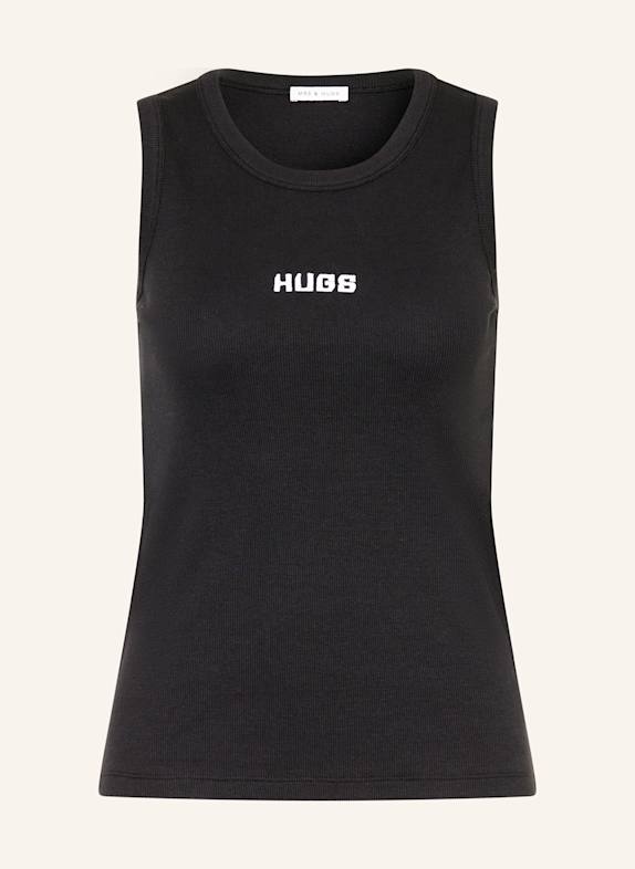 MRS & HUGS Top SCHWARZ