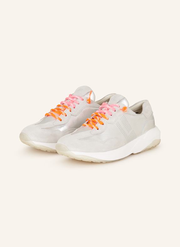 paul green Sneaker SILBER/ HELLGRAU/ NEONORANGE