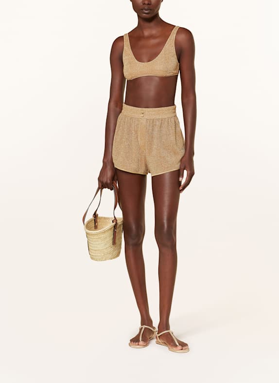 Oséree Shorts LUMIERE met glittergaren GOUD