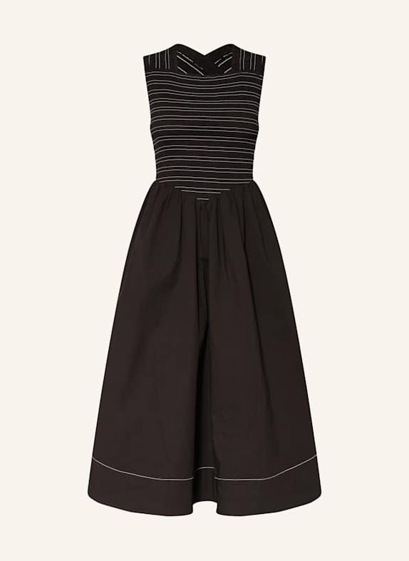 GANNI Kleid SCHWARZ