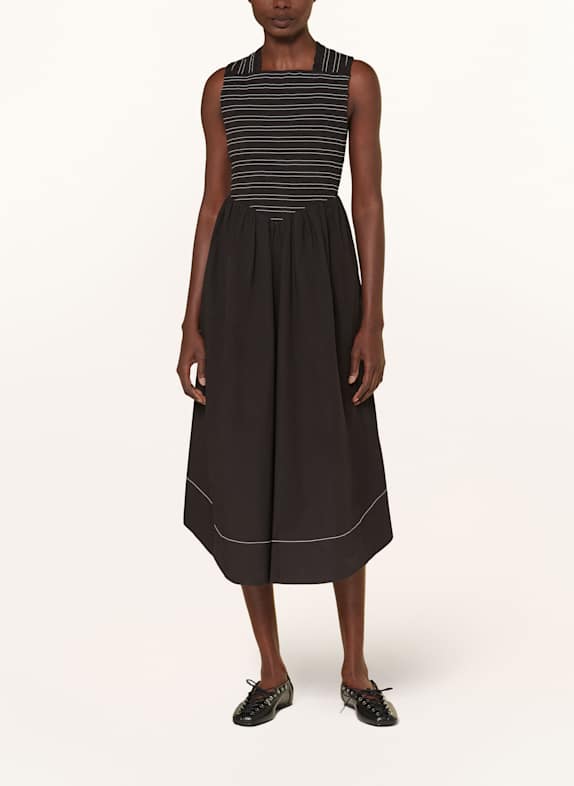GANNI Kleid SCHWARZ