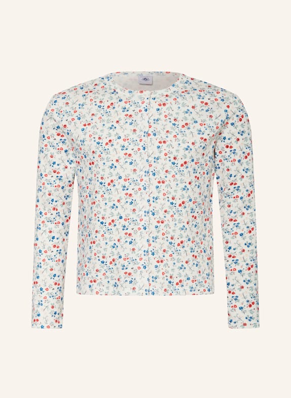 PETIT BATEAU Sweatjacke WEISS/ BLAU/ ROT
