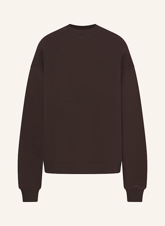 SKIMS Bluza nierozpinana rekreacyjna BOYFRIEND FLEECE ESPRESSO