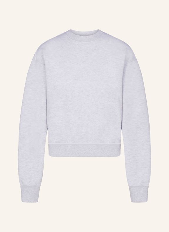 SKIMS Bluza nierozpinana rekreacyjna COTTON FLEECE LIGHT HEATHER GREY