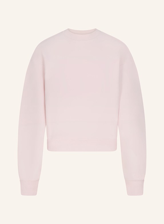SKIMS Bluza nierozpinana rekreacyjna COTTON FLEECE BARELY PINK