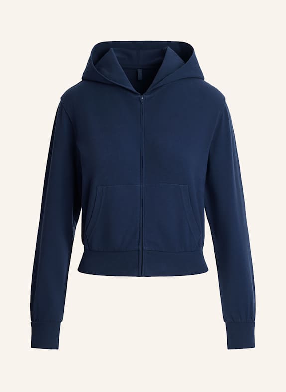 SKIMS COTTON JERSEY lounge jacket NAVY