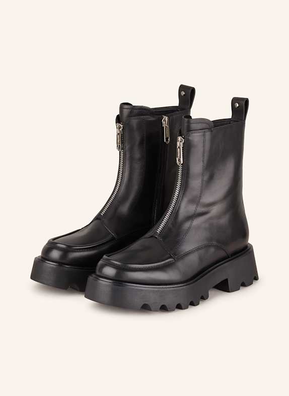 MARC CAIN Biker Boots mit Nieten 900 BLACK
