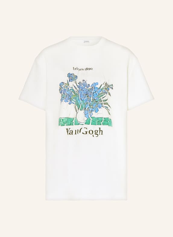 LOEWE T-Shirt WEISS/ BLAU/ GRÜN