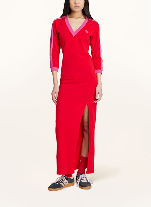 adidas Originals Kleid ADICOLOR CLASSICS 3 STRIPES MAXI ROT/ ROSA