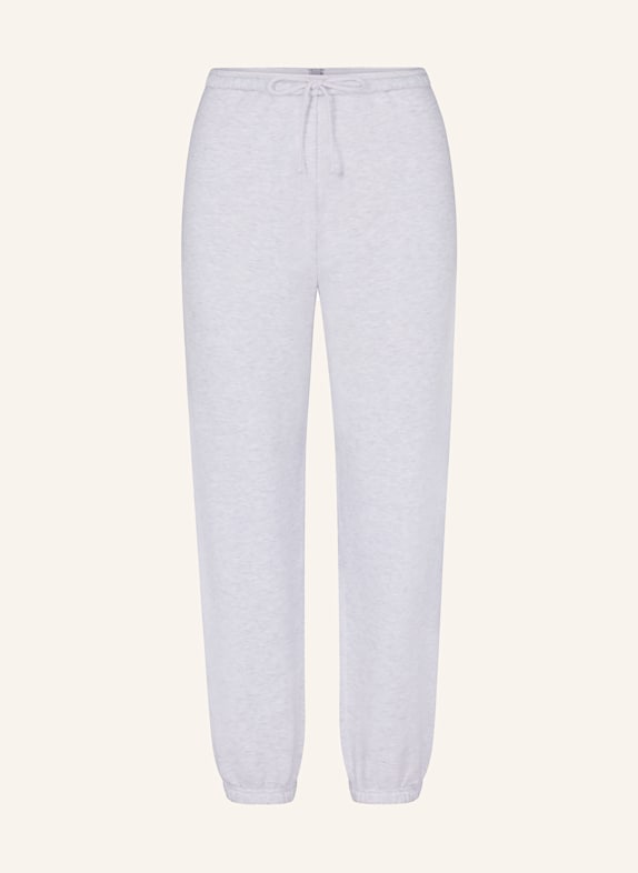 SKIMS Spodnie dresowe rekreacyjne COTTON-FLEECE LIGHT HEATHER GREY