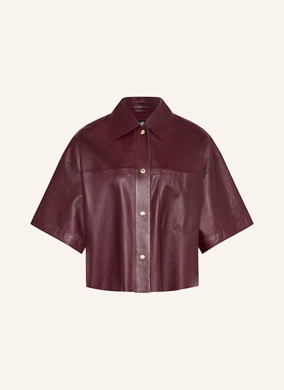 RIANI Leather jacket DARK PURPLE