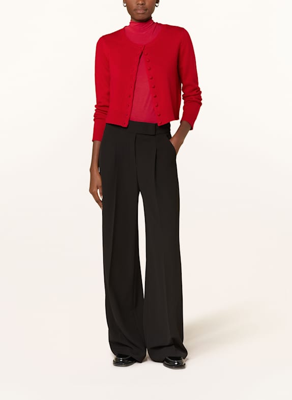 RIANI Gebreid vest met kasjmier ROOD