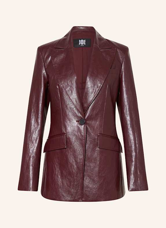 RIANI Blazer in Lederoptik DUNKELLILA