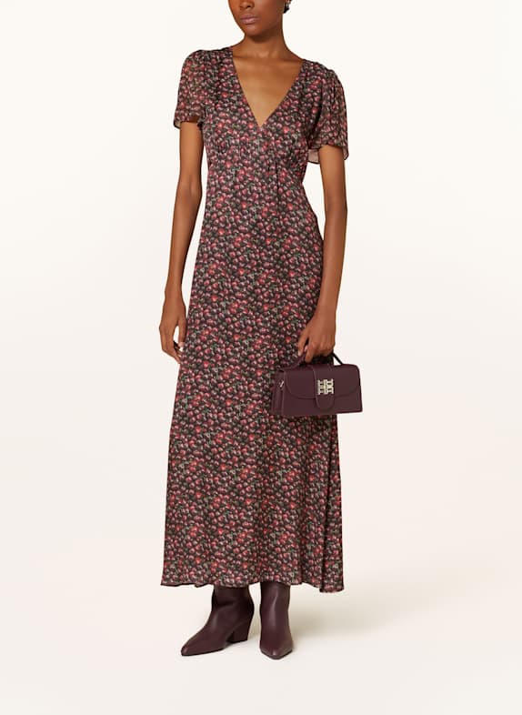 RIANI Kleid DUNKELROT/ DUNKELLILA/ GRÜN