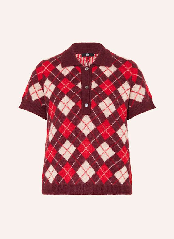 RIANI Strickshirt mit Alpaka DUNKELLILA / ROT / HELLROSA