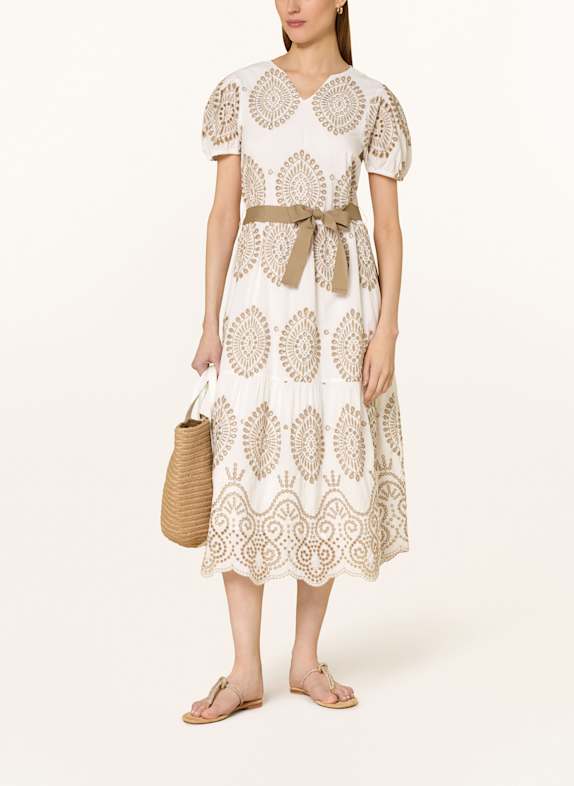 MORE & MORE Kleid WEISS / BEIGE