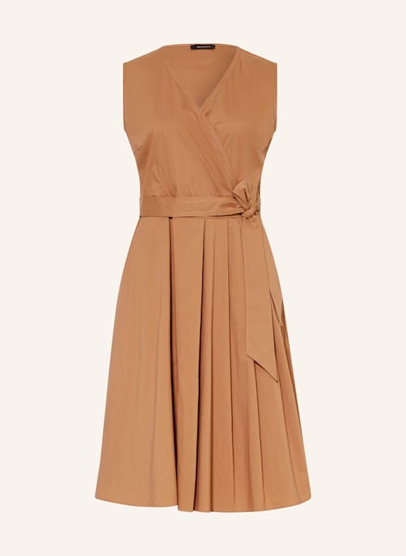 MORE & MORE Kleid in Wickeloptik BRAUN