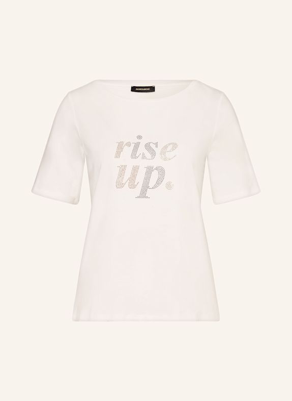 MORE & MORE T-Shirt mit Schmucksteinen ECRU