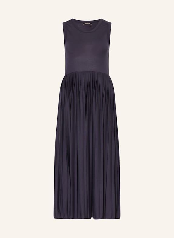 MORE & MORE Jerseykleid mit Plissees DUNKELBLAU