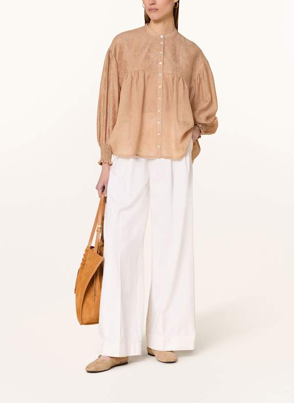 MORE blouse CAMEL