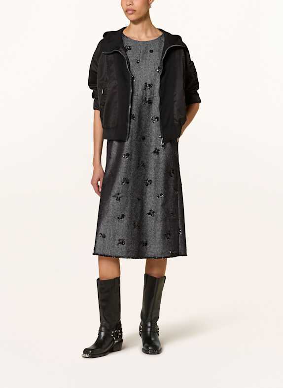 LUISA CERANO Blouson im Materialmix SCHWARZ