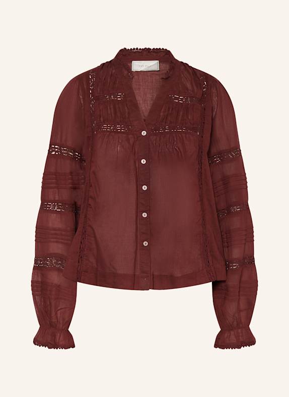 NEO NOIR Bluse LYLA S DUNKELROT
