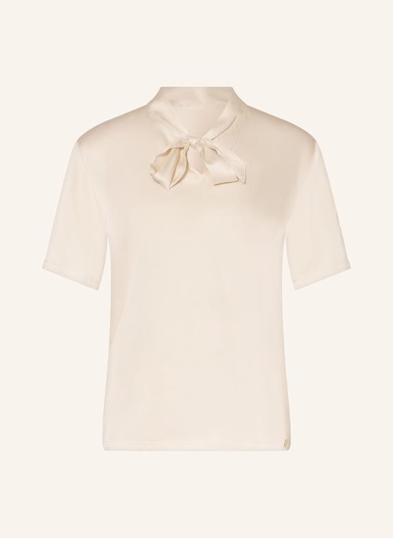 MARC CAIN Schluppenbluse im Materialmix 112 bright ecru