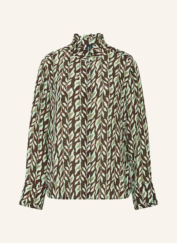 MARC CAIN Bluse mit Rüschen 699 dark wood