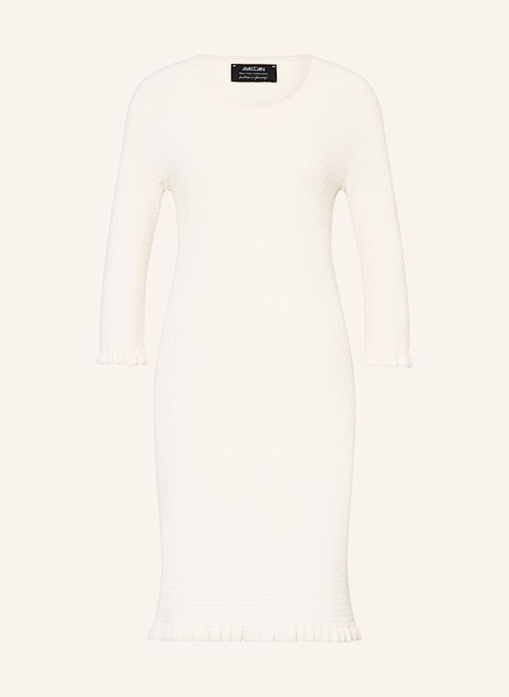 MARC CAIN Etuikleid mit Rüschen 112 bright ecru