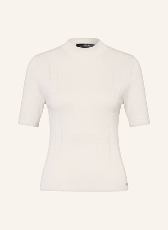 MARC CAIN Pullover mit Glitzergarn 112 bright ecru