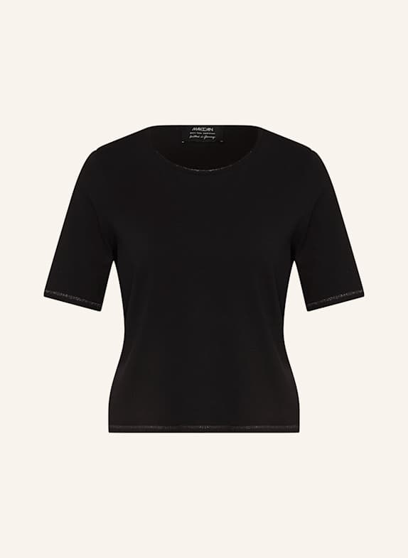 MARC CAIN Pullover mit Glitzergarn 900 BLACK