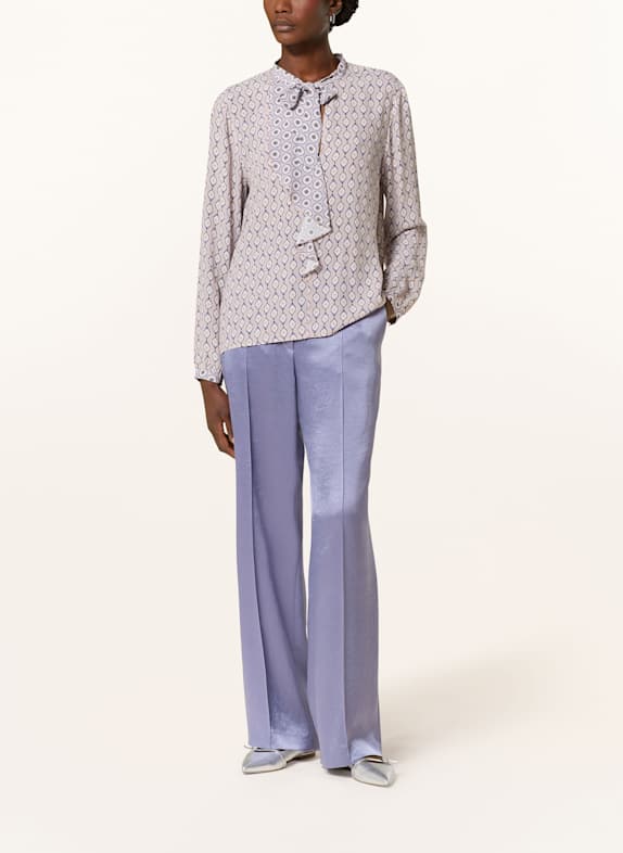 MARC CAIN Marlenehose WUKARI aus Satin 774 bluish violet