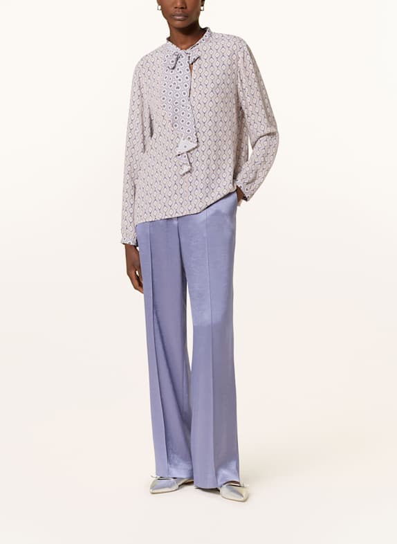 MARC CAIN Bluse mit Schluppe und Volants 702 light desert taupe