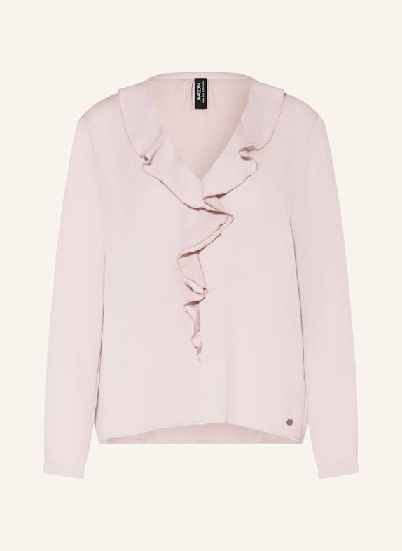 MARC CAIN Champion Svart t-shirt med liten logga 702 light desert taupe