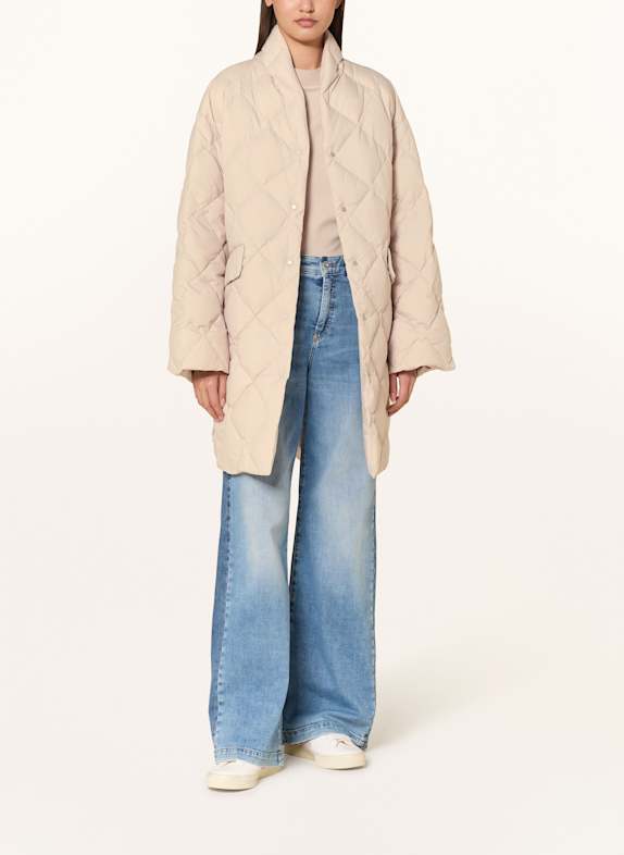 MARC CAIN Płaszcz puchowy dwustronny 702 light desert taupe