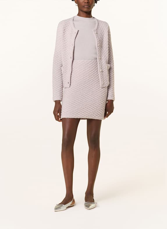 MARC CAIN Rock mit Pailletten 702 light desert taupe