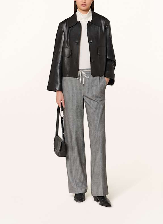 MARC CAIN Marlenehose WASHINGTON mit Glitzergarn 842 flannel