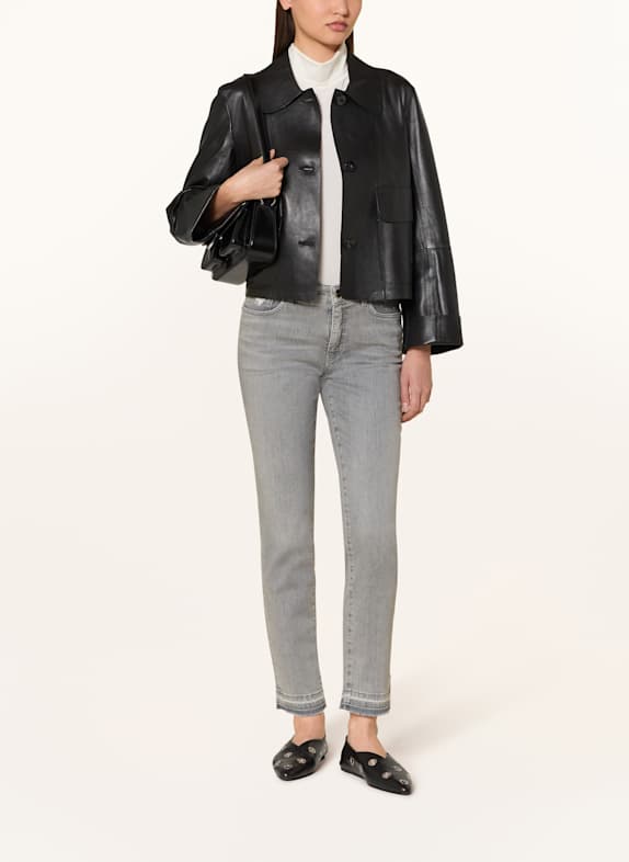 MARC CAIN Jeans SILEA mit Schmucksteinen 820 GREY