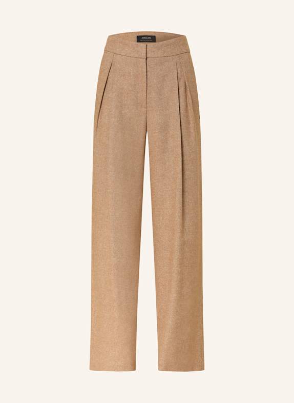 MARC CAIN Marlenehose mit Glitzergarn 625 warm sand