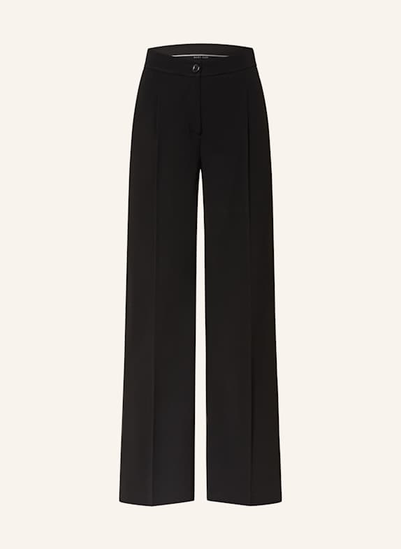 MARC CAIN Wide leg trousers MIRA 900 BLACK