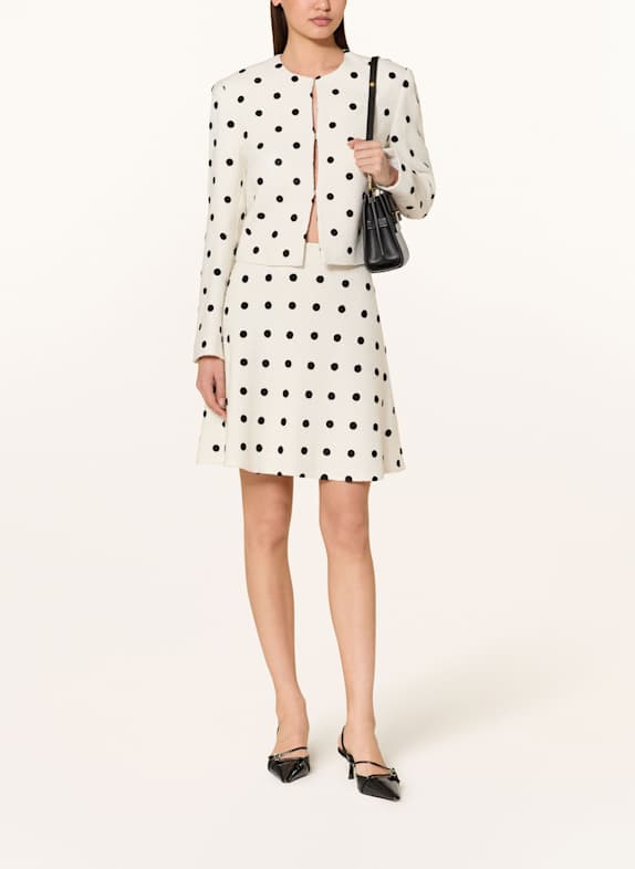 MARC CAIN Bouclé-Rock mit Glitzergarn 190 white and black