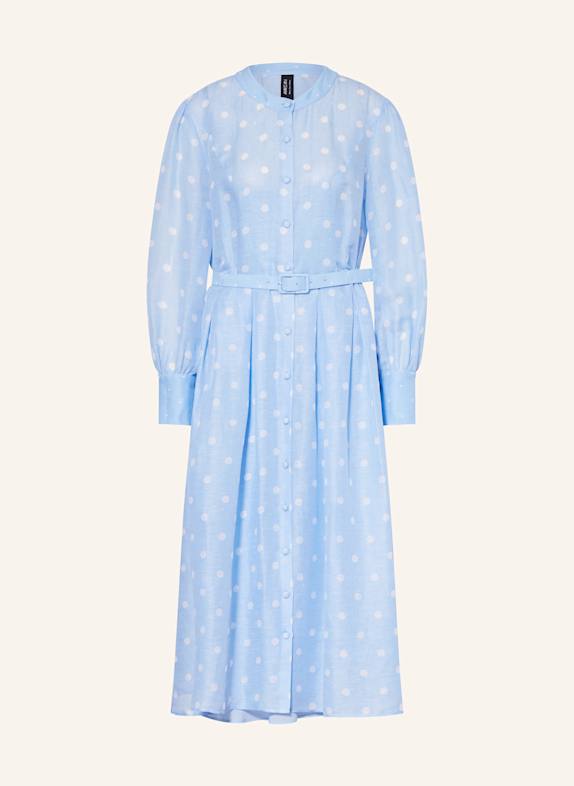 MARC CAIN Kleid mit Leinen und Seide 326 brilliant blue