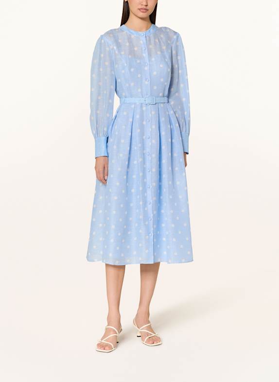 MARC CAIN Kleid mit Leinen und Seide 326 brilliant blue