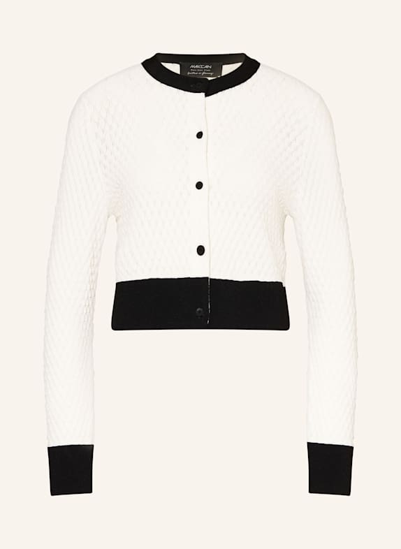 MARC CAIN Strickjacke 190 white and black