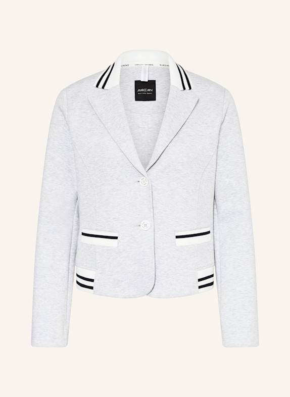 MARC CAIN Jerseyblazer im Materialmix 810 silver grey
