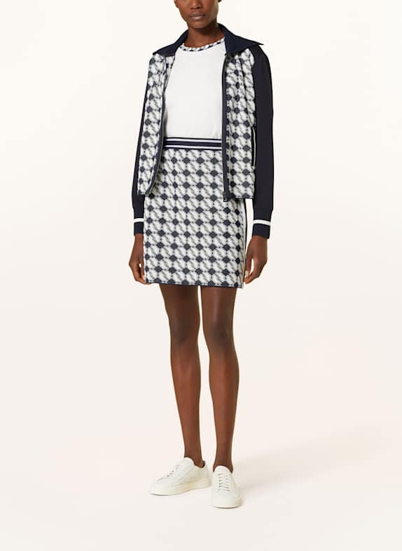 MARC CAIN Rock im Materialmix 394 navy